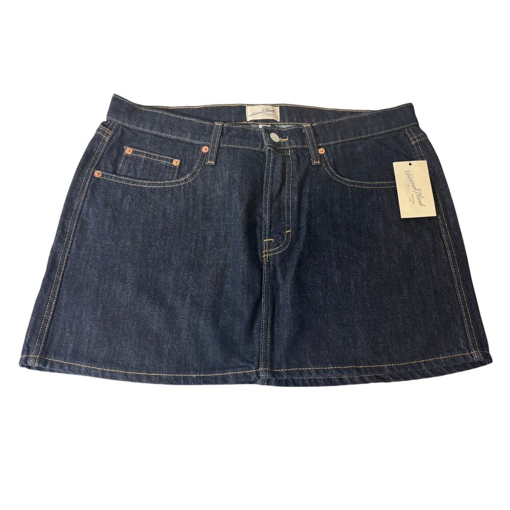 Universal Thread NWT Women's Size 12 Denim Jean Mini Skirt Dark Wash